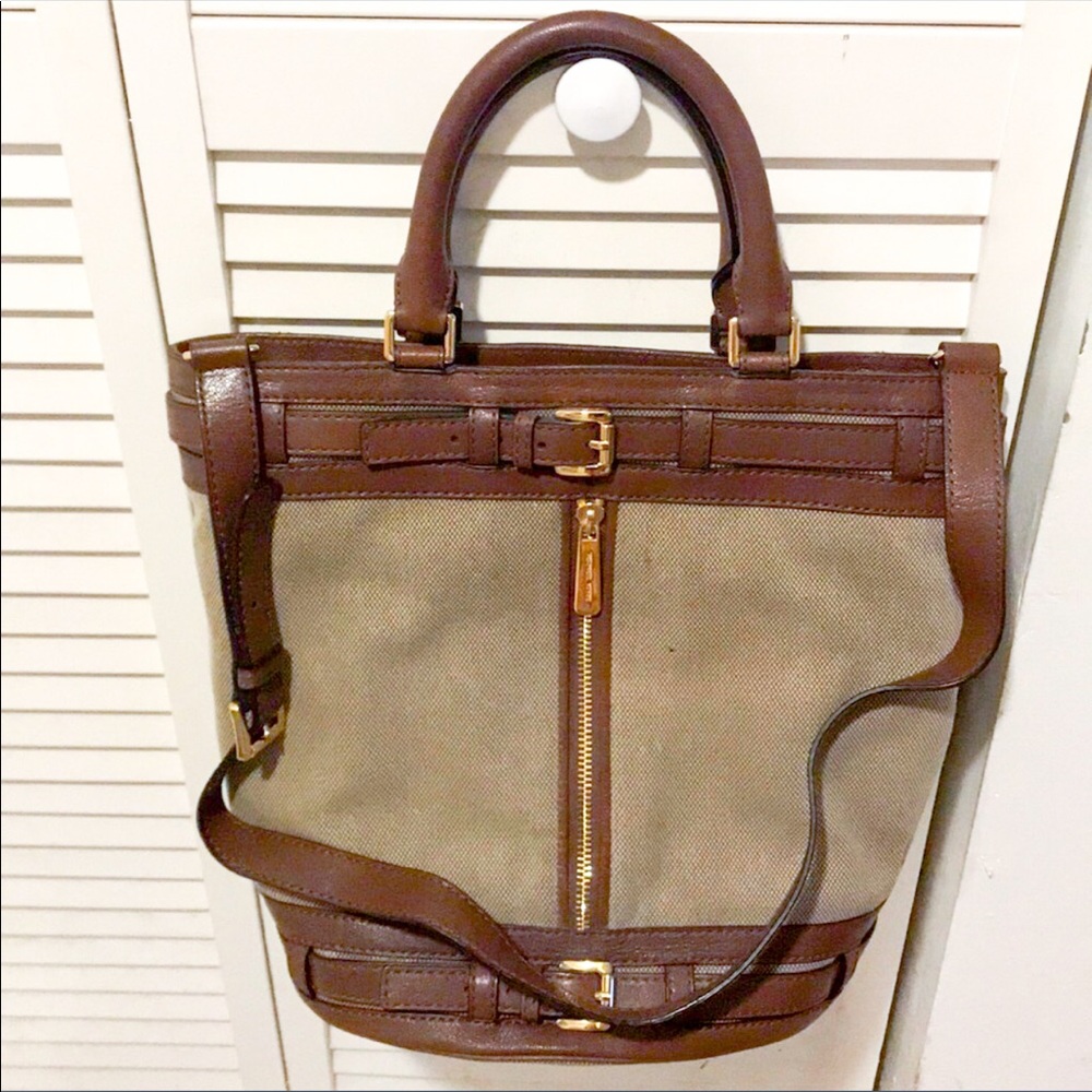 Michael Kors Kingsbury Hemp & Leather Tote
